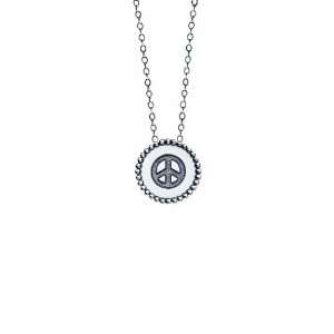 STARHAVEN Starlet Peace Sign Disc Necklace Liz Donahue Jewelry