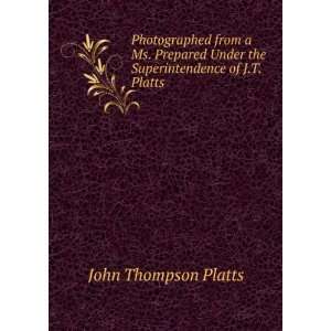   of J.T. Platts . John Thompson Platts  Books