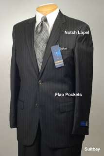 52L Suit Ibiza Charcoal Stripe WOOL SUIT SEPARATE SS07  