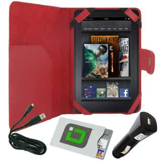   Cover + USB Cable + Car Charger for  Kindle Fire Tablet  