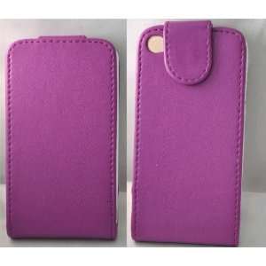  Mobile Palace   Purple leather flip case pouch for Apple 