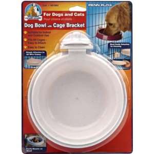  Dog Bowl with Cage Bracket   for Small & Medium Size Dogs 