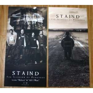  Staind The Illusion Of Progress 12 by 24 inch promotional 