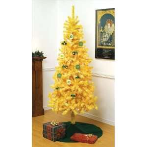  7 Prelit Yellow Christmas Tree