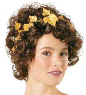  Ladies Greek Goddess Costume Wig with Leafs Clothing
