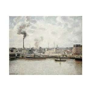  Quay at Saint Sever, Rouen Giclee Poster Print by Camille 