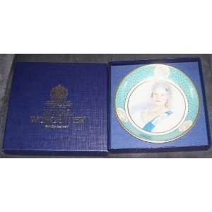  Royal Worcester QUEEN MOTHER Celebration Plate 4 1/4 
