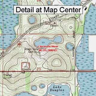   Map   Clermont West, Florida (Folded/Waterproof)