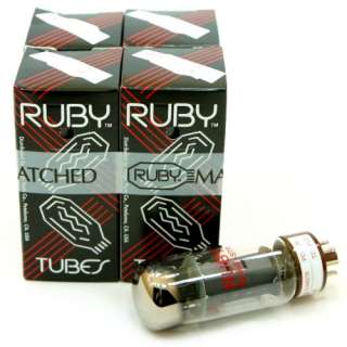 NEW Matched Quad of Ruby EL34B STR Tubes EL34B EL34  