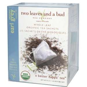 Two Leaves and a Bud Organic Earl Grey Tea    15 Tea Bags  