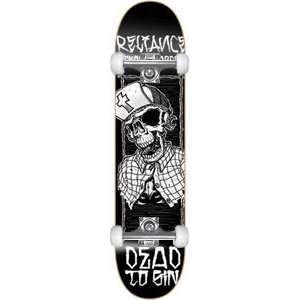 Reliance Dead To Sin Complete Skateboard   7.75 w/Raw Trucks & Wheels