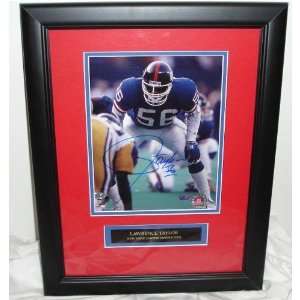  Autographed Taylor Picture   #1 Framed 15x19 Giants 