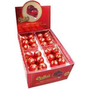 Cellas Dark Chocolate Covered Cherries   72 Pack  Grocery 