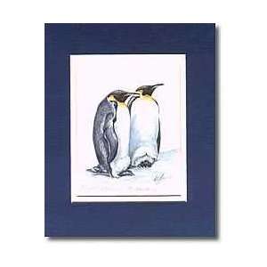  Watercolor   Emperor Penguin Pair Arts, Crafts & Sewing