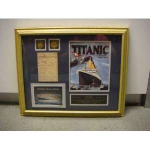 Titanic Framed Collection with Certificate of Limited Edition (One 