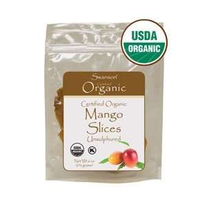  Cert Organic Mango Slices, Unsulfered 6 oz (170 grams) Pkg 