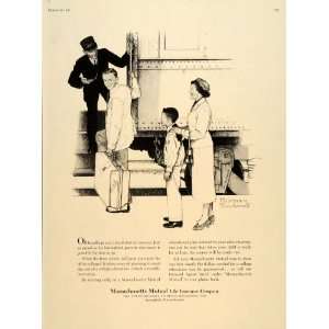   Ad Massachusetts Mutual Life Insurance Rockwell   Original Print Ad