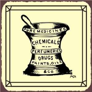    Pharmacy Drugs Vintage Metal Art Retro Tin Sign
