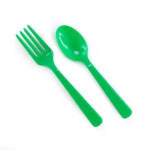  Forks & Spoons   Green 
