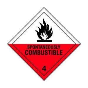  Label,spontaneously Combustible,pk 500   APPROVED VENDOR 