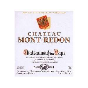  Chateau Mont redon Chateauneuf du pape 2007 3.00L Grocery 