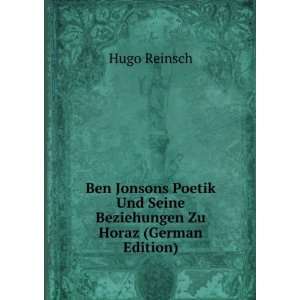   Beziehungen Zu Horaz (German Edition) Hugo Reinsch  Books