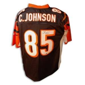 Chad Johnson Bengals Black Reebok EQT Signed Jersey