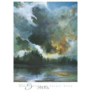 Storm at Spirit Lake Finest LAMINATED Print Angus Macpherson 26x36
