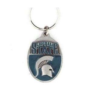  NCAA Team Logo Key Ring   Michigan State Spartans Sports 