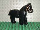 LEGO MINIFIG ANIMAL BLACK HORSE castle farm western lot