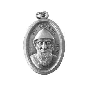  St. Charbel Medal Pray for Us 20 Steel Chain Jewelry