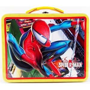  Spiderman Child Tin Lunch Box Bag Collectible Office 