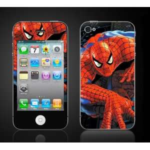 iPhone 4 Spiderman Vinyl Skin kit fits 4th generation apple iPhone 