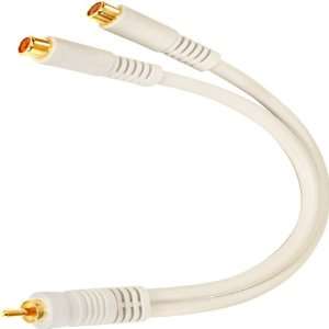  Steren 6 Python Series RCA Y Cable   1 Male To 2 Female 