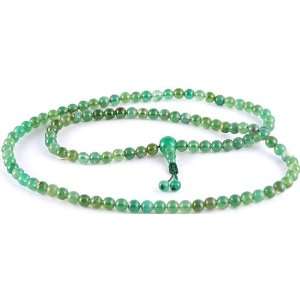    Green Jade Rosary of 108 Beads for Chanting   