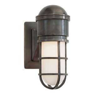 Studio Sandy Chapman Marine Wall Light in Bronze with White Glass by 
