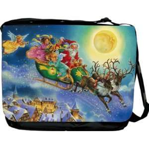  Rikki KnightTM Santa on a Reindeers Design Messenger Bag   Book 