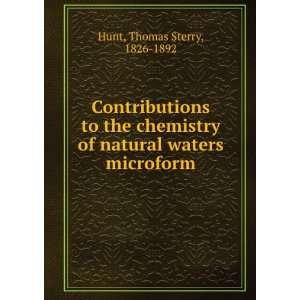  Contributions to the chemistry of natural waters microform 