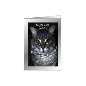  26th Happy Birthday ~ Spaz the Cat Card Toys & Games