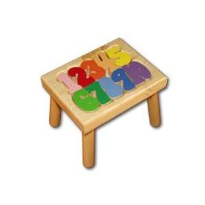  number puzzle stool