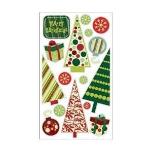  Sparkler Classic Stickers Christmas Trees