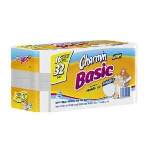  Charmin Basic Toilet Paper Double Rolls, 16 Count Health 
