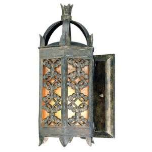 Gables Wall Lantern in Charred Gold Size/Bulb Type/Dark Sky Medium 