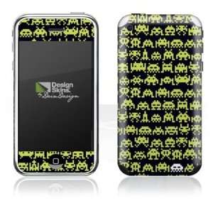   Skins for Apple iPhone 2G   Spaceinvaders Design Folie Electronics