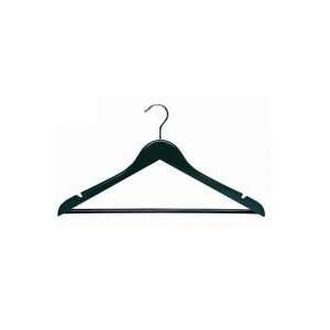  Black Flat Suit Hanger w/ Pant Bar [ Bundle of 25 ]