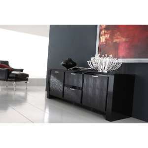 Rossetto   Diamond Black Buffet 2 Doors and Drawers   R700AD3010028