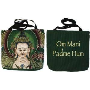  Chenrezig Om Mani Padme Hum Mantra Tote Bag Kitchen 