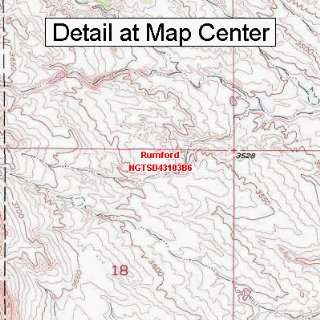  USGS Topographic Quadrangle Map   Rumford, South Dakota 