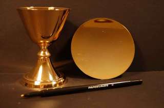 Tiny Chalice & Paten Set +(Travel Chalice) +Goldplated  
