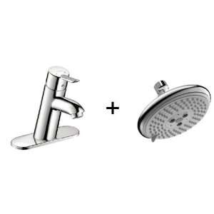 Hansgrohe 04442000 Focus S Single Hole Faucet and Raindance E 120 3 Je